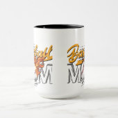 Personalisierte Baseball-Mama-Kaffee-Tasse Tasse (Zentrum)