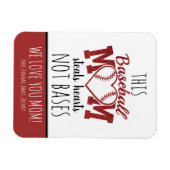 Personalisierte Baseball-Mama Magnet (Horizontal)