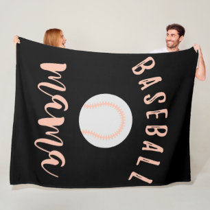 Personalisierte Baseball-Mama  Mein Mama Baseball- Fleecedecke
