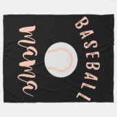 Personalisierte Baseball-Mama | Mein Mama Baseball Fleecedecke (Vorderseite (Horizontal))