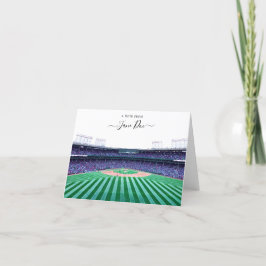 Personalisierte Baseball-Note-Karte Dankeskarte