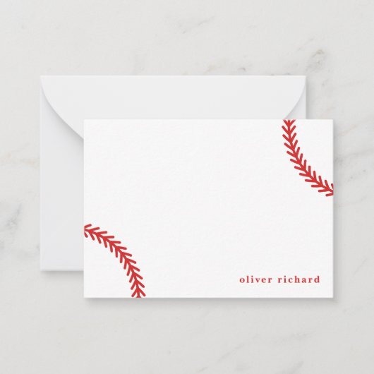 Personalisierte Baseball-Notecards Mitteilungskarte (Vorderseite)