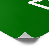 Personalisierte Baseball-Nummer 5 Poster (Ecke)