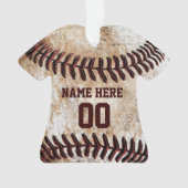 Personalisierte Baseball-Ornamente Ornament (Vorderseite)