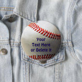 Personalisierte Baseball-Party-Ideen-Bevorzugungen Button (Beispiel)