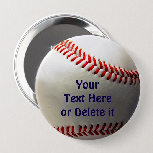 Personalisierte Baseball-Party-Ideen-Bevorzugungen Button (Vorne & Hinten)