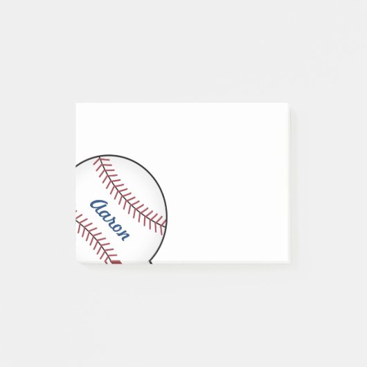 Personalisierte Baseball-Post-it-Notizen-Geschenke Post-it Klebezettel (Vorderseite)