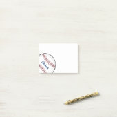 Personalisierte Baseball-Post-it-Notizen-Geschenke Post-it Klebezettel (Auf Schreibtisch)