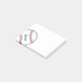 Personalisierte Baseball-Post-it-Notizen-Geschenke Post-it Klebezettel (angewinkelt)