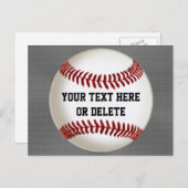 Personalisierte Baseball-Postkarten auf verbrannte Postkarte (Vorne/Hinten)