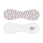 Personalisierte Baseball Red White Black Player Ba (Paneele)