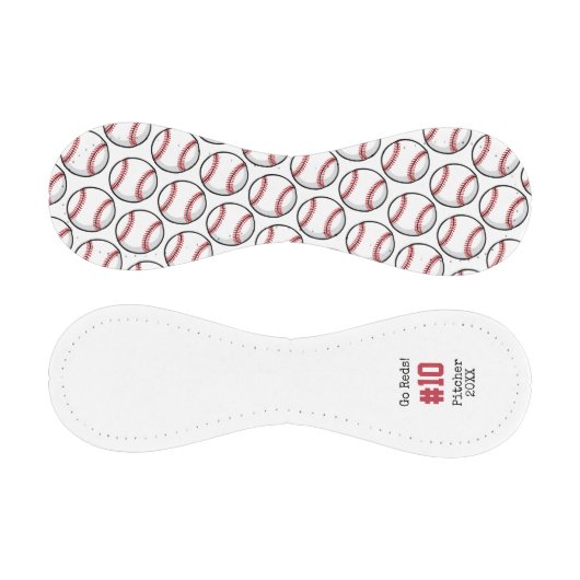 Personalisierte Baseball Red White Black Player Ba (Paneele)