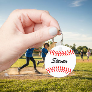 Personalisierte Baseball-Schlüsselkette mit indivi Schlüsselanhänger