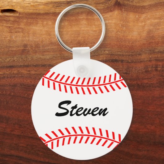 Personalisierte Baseball-Schlüsselkette mit indivi Schlüsselanhänger (Vorderseite)