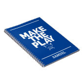 Personalisierte Baseball-Schule Notizblock (Rechte Seite)