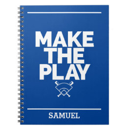 Personalisierte Baseball-Schule Notizblock