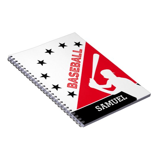 Personalisierte Baseball-Schule Notizblock (Rechte Seite)