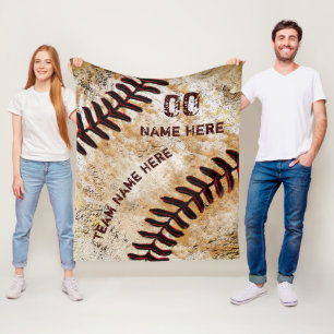 Personalisierte Baseball-Senior-Night-Geschenke, D Fleecedecke