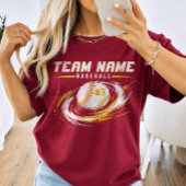 Personalisierte Baseball-Spielernummer T-Shirt