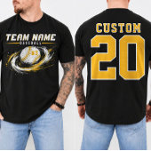 Personalisierte Baseball-Spielernummer T-Shirt