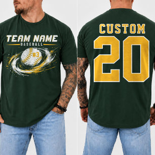 Personalisierte Baseball-Spielernummer  T-Shirt