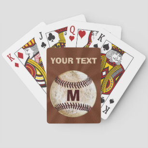 Personalisierte Baseball-Spielkarten für ihn Spielkarten