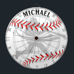 Personalisierte Baseball-Spitzenplatine Dartscheibe<br><div class="desc">Personalisierter Baseball-Spitzentafel. Spielen Sie Baseball,  beobachten Sie Baseball,  werfen Sie gerne Darts,  dann ist dieses Dart für Sie. Der Name ist mit der Hilfe von Zazzles Designer Tools einfach zu personalisieren.</div>