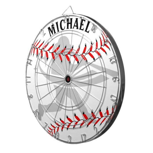 Personalisierte Baseball-Spitzenplatine Dartscheibe (Vorderseite rechts)
