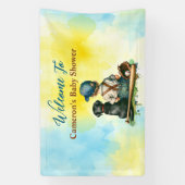 Personalisierte Baseball Themed Baby Dusche Banner (Vertikal)