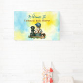 Personalisierte Baseball Themed Baby Dusche Banner (InSitu)