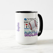 personalisierte Baseball-Umarmung Tasse (VorderseiteRechts)