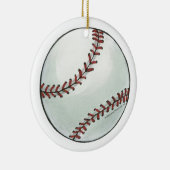 Personalisierte Baseball-Verzierung Keramikornament (Rechts)
