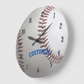 Personalisierte Baseball-Wall-Uhr Große Wanduhr (Winkel)