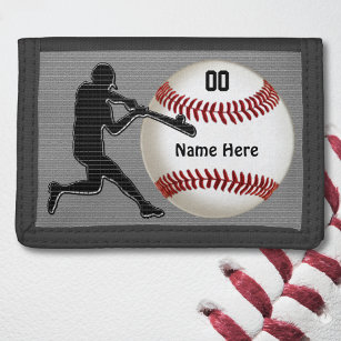 Personalisierte Baseball-Wallets für Typ Tri-fold Geldbeutel