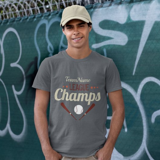 Personalisierte Baseballliga-Champs T-Shirt