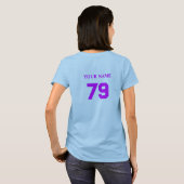 Personalisierte Baseballmutter T-Shirt (Schwarz voll)