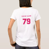 Personalisierte Baseballmutter T-Shirt (Rückseite)