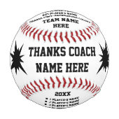 Personalisierte Baseballs mit Coach, Spielernamen (Vorderseite)