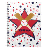 Personalisierte Baseballschläger Notizblock (Vorderseite)