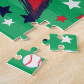 Personalisierte Baseballschläger Puzzle (Seite)