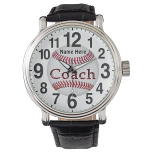 Personalisierte Baseballtrainer-Geschenke Armbanduhr