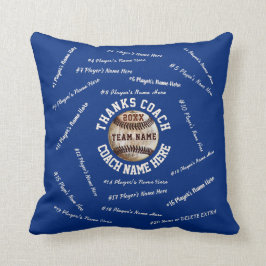 Personalisierte Baseballtrainer-Geschenke, die Kissen