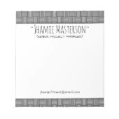 Personalisierte Basiswoche Notizblock (Vorderseite)