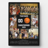 Personalisierte Basketball-Abschlussfeier-Erinneru Fotoplatte (Vorderseite)