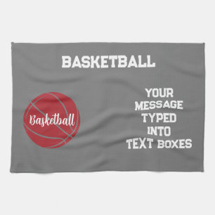 Personalisierte Basketball-, Basketball-Geschenkid Geschirrtuch