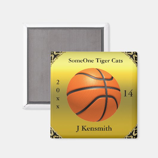 Personalisierte Basketball Champions League Design Magnet (Vorderseite/Rückseite)