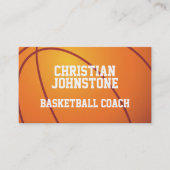 Personalisierte Basketball-Coach Business Cards Visitenkarte (Vorderseite)