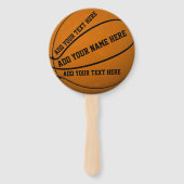 Personalisierte Basketball Fächer (Rückseite)