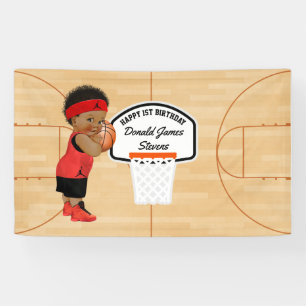 Personalisierte Basketball-Geburtstagsfeier Banner