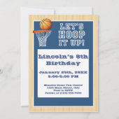 Personalisierte Basketball Geburtstagsparty Einlad Einladung (Rückseite)